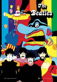 Beatles - yellow submarine 3D Poster, Kunstdruck bei EuroPosters