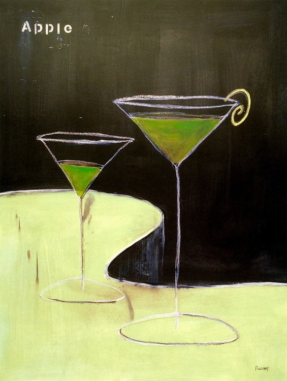 Umělecký tisk Apple Martini
