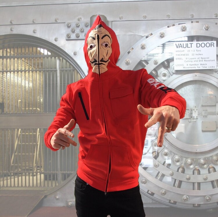 Mikina Money Heist (La Casa De Papel) - Mask