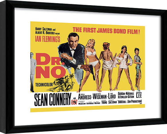 Ingelijste poster James Bond - Doctor No Yellow