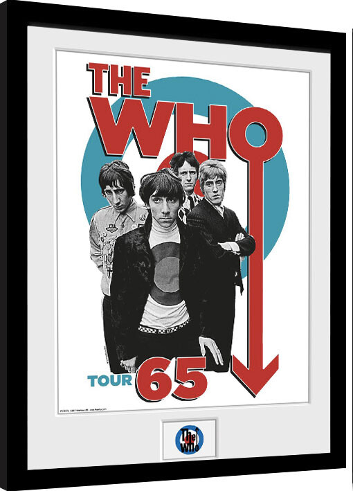 Ingelijste poster The Who - Tour 65