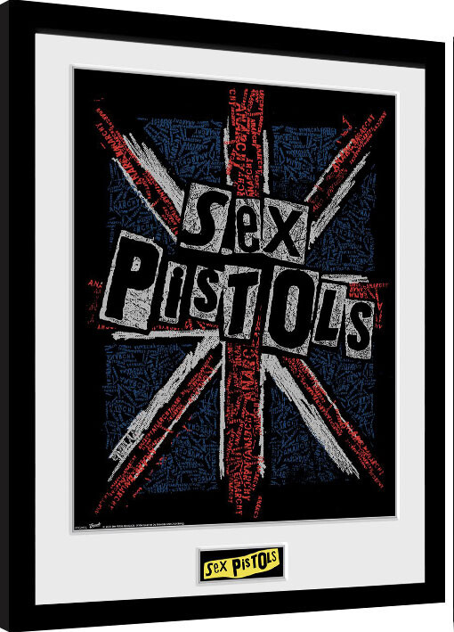 Rámovaný plakát s** Pistols - Flag