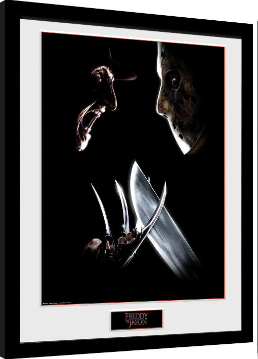 Ingelijste poster Nightmare On Elm Street - Face Off