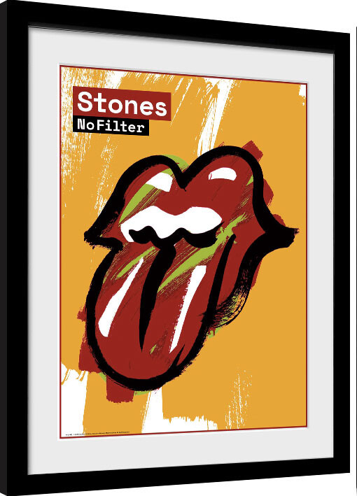Keretezett poszter Rolling Stones - No Filter