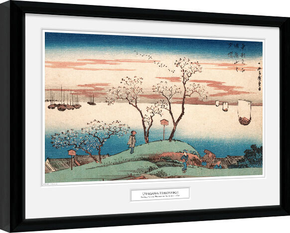 Poster incorniciato Hiroshige - Cherry Blossom at Gotenyama