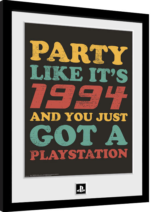 Poster incorniciato Playstation - Party Like it‘s 94
