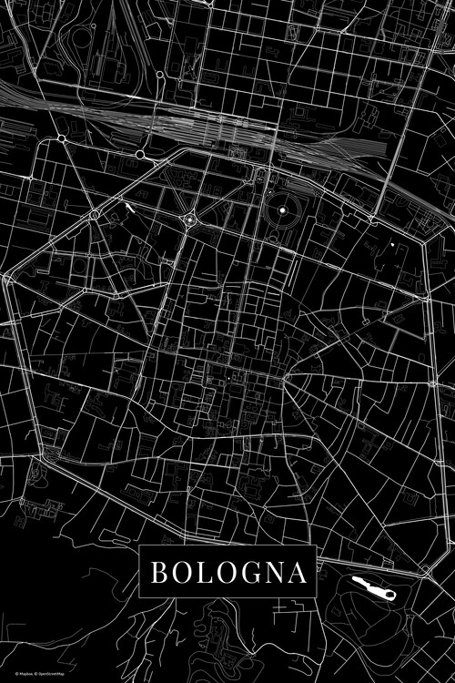 Poster Bologna black