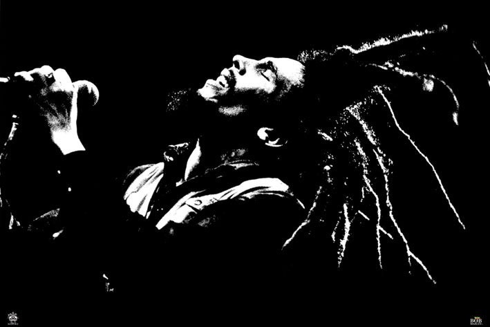 Plakát Bob Marley - black & white