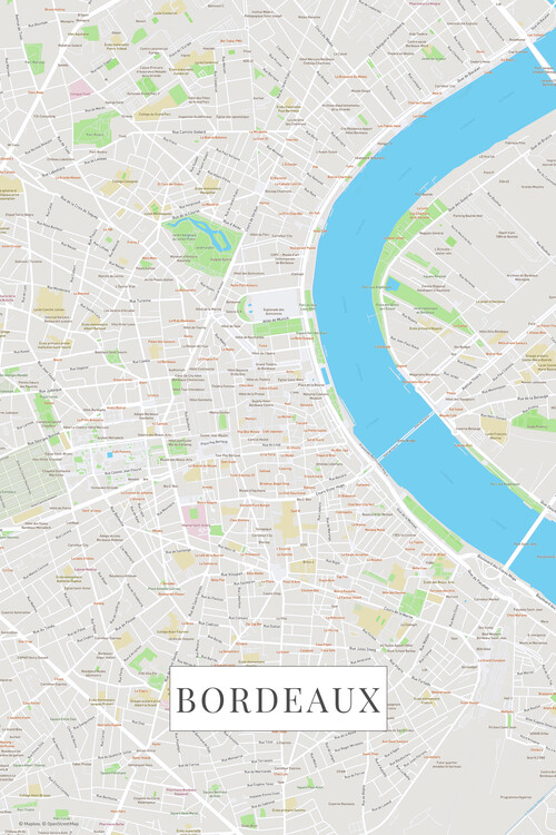 Poster Bordeaux color