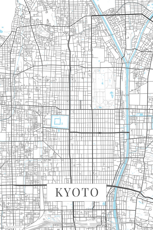 Poster Kyoto white