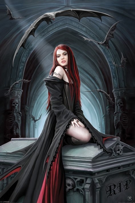 Poster ANNE STOKES - await the night