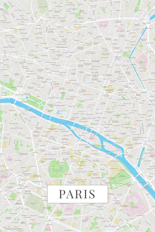 Poster Paris color