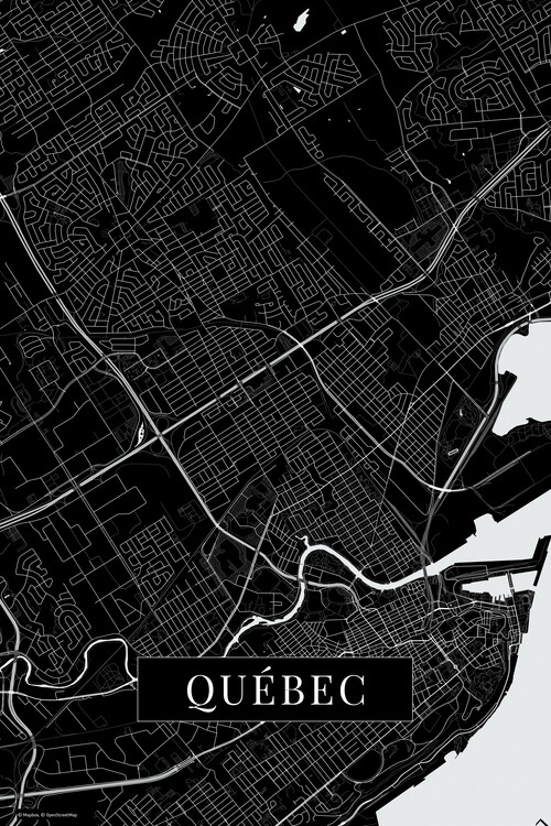 Plakat Quebec black