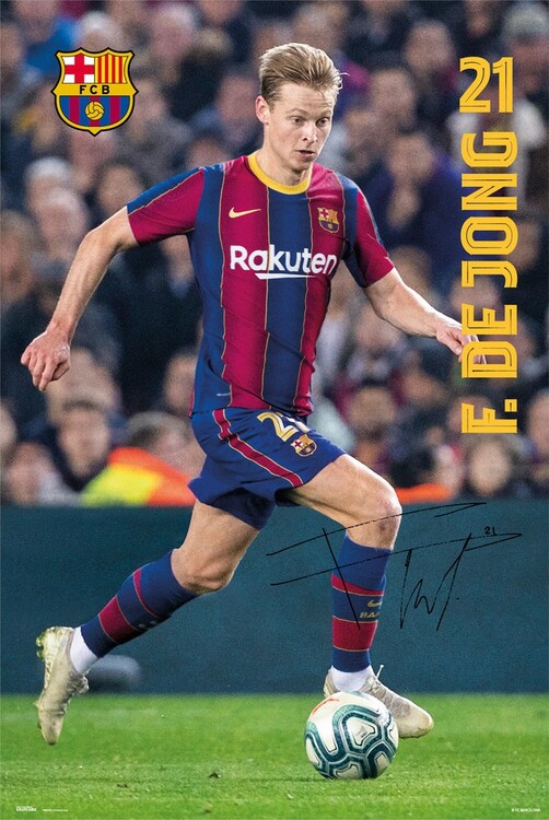 Plakát FC Barcelona - De Jong 2020/2021