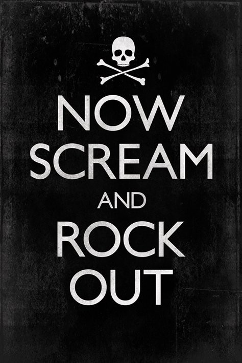 Plakát Now scream and rock out