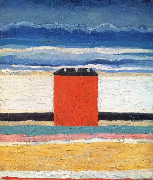 Obrazová reprodukce Red House, Malevich, Kazimir Severinovich, 35x40 cm