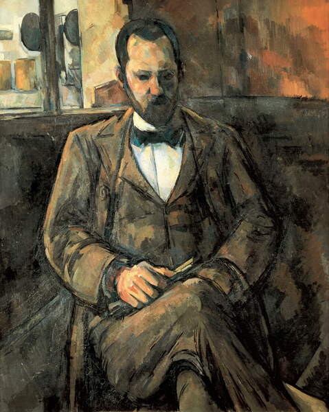 Levně Plakát, Obraz - "Portrait of Ambroise Vollard art dealer, Cezanne, Paul, 30 × 40 cm