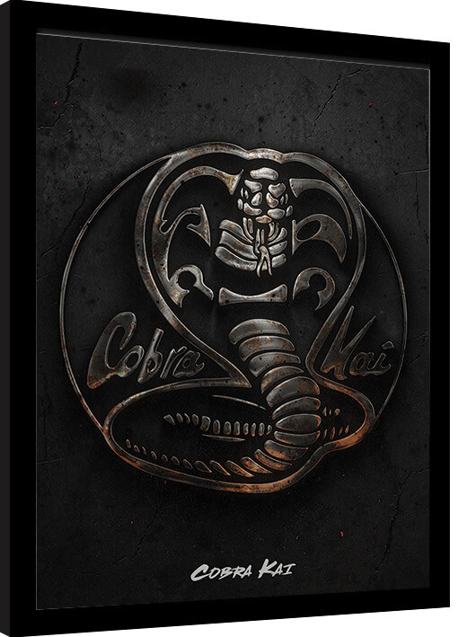 Gerahmte Poster Cobra Kai - Metal