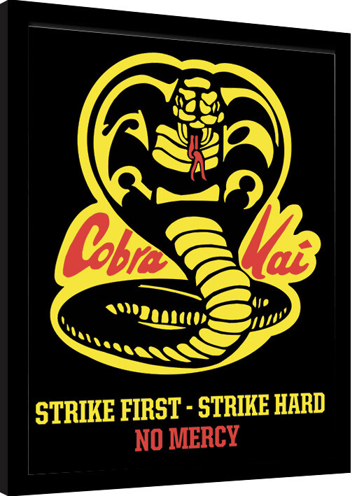 Zarámovaný plagát Cobra Kai - No Mercy