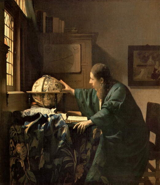 Obrazová reprodukce The Astronomer, Vermeer, Jan (Johannes), 35x40 cm