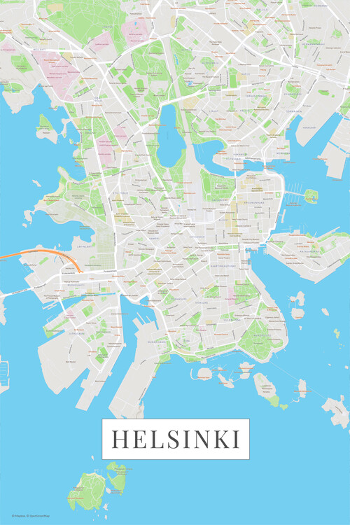 Plakat Helsinki color