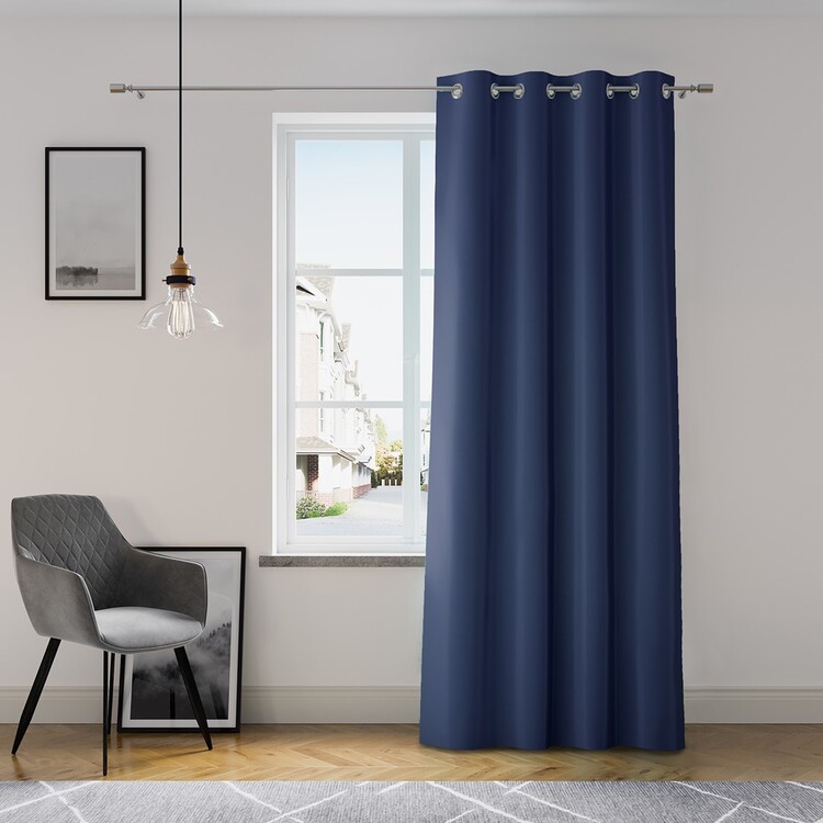 Gordijn Amelia Home - Eyelets Navy 1 pc