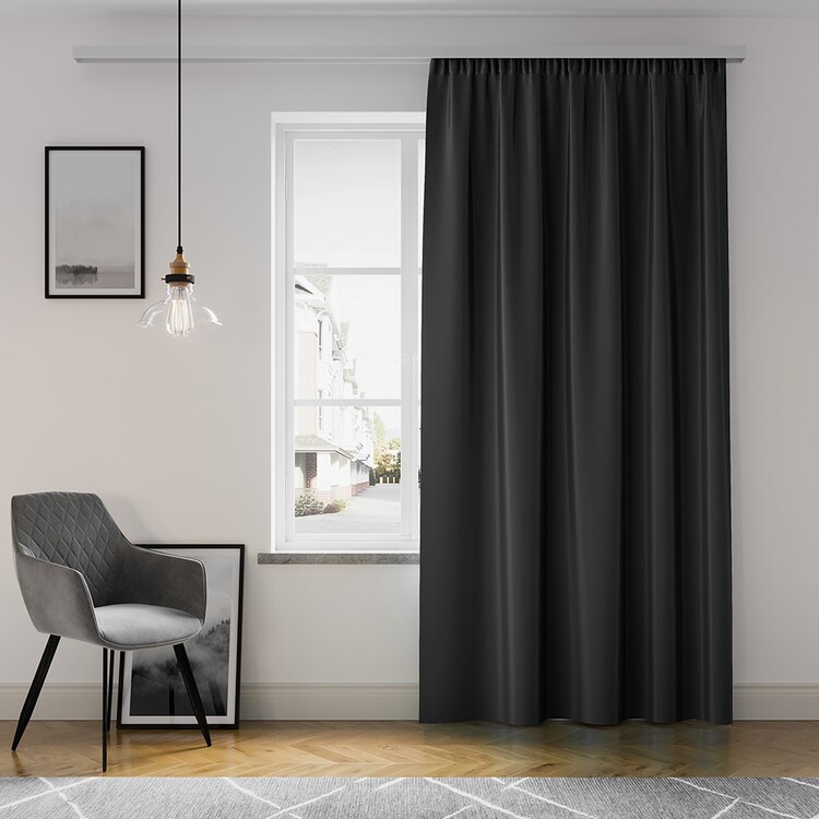 Tenda Amelia Home - Pleat Black 1 pc