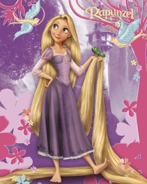 Poster DISNEY PRINSESSEN - rapunzel
