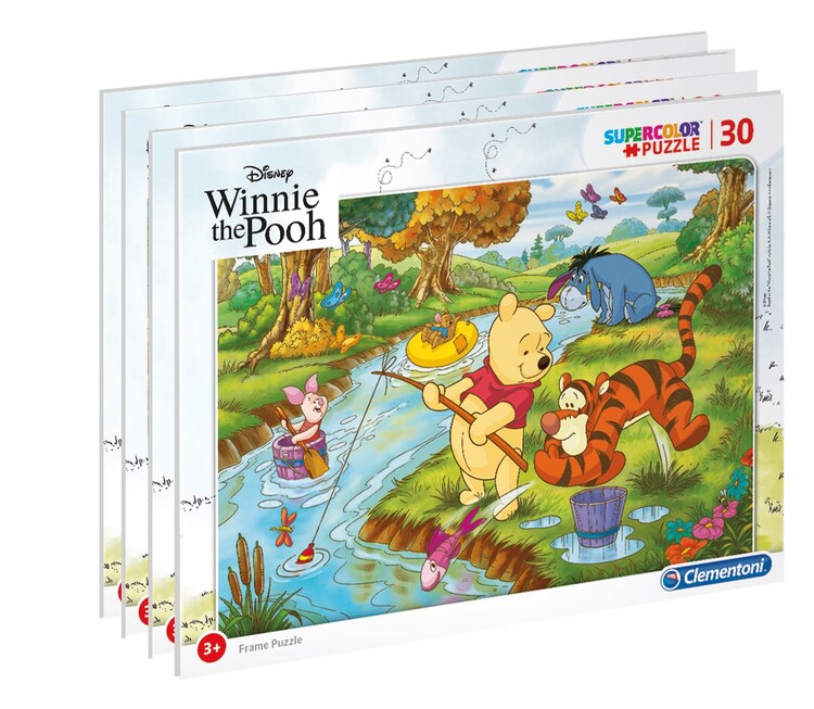 Puzzle Winnie Puuh - Set 4 pcs
