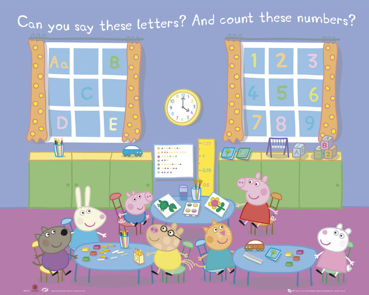 Poster PEPPA PIG - educational