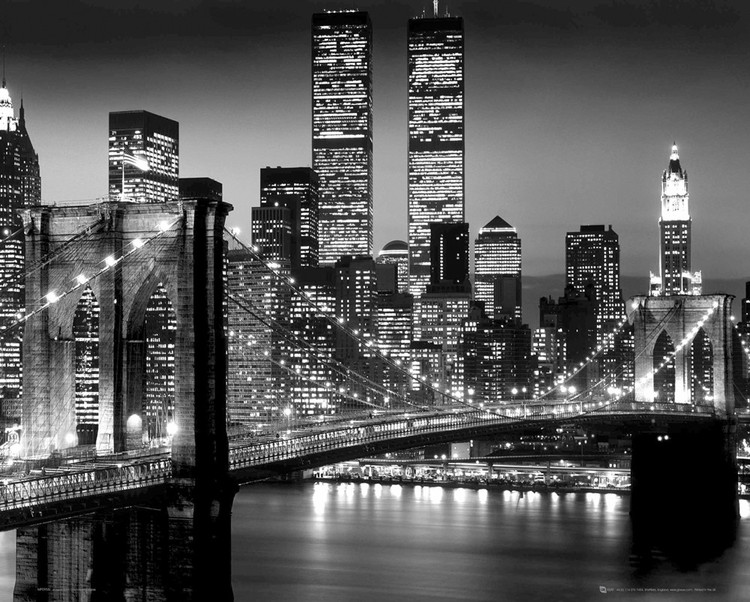 Poster New York - bridge b/w