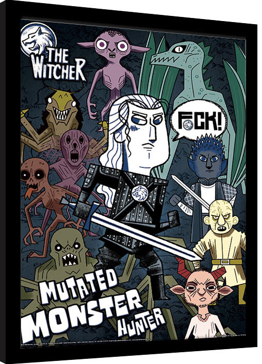 Poster enmarcado The Witcher - Mutated Monster Hunter