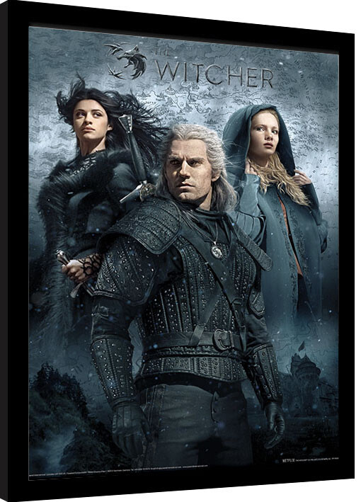 Ingelijste poster The Witcher - That Which You Can’t Outrun