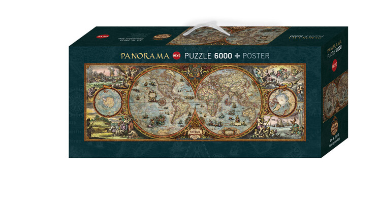 Pussel Hemisphere Map