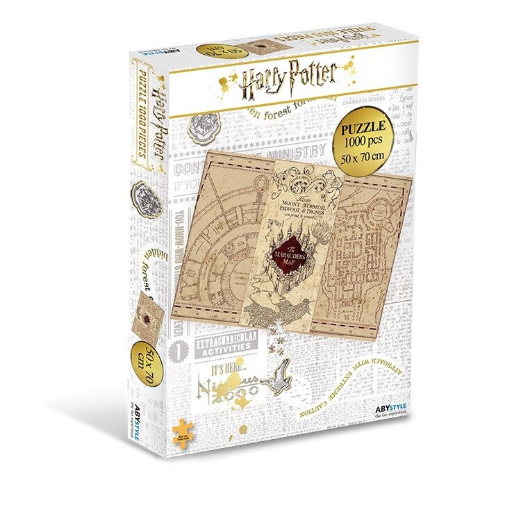 Puzzle Harry Potter - Záškodnícka mapa