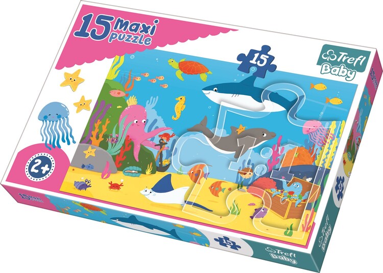 Levně Puzzle Podvodní svět, 15 ks