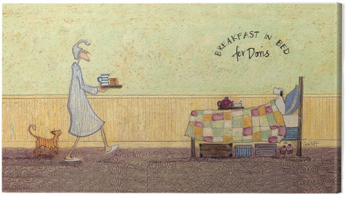 Obraz na płótnie Sam Toft - Breakfast in bed for Doris
