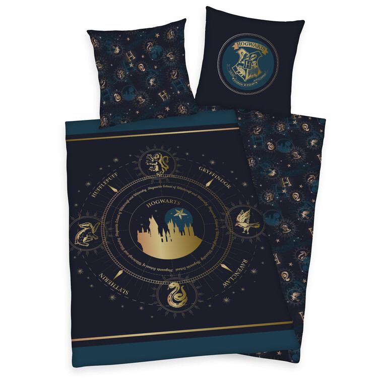 Beddengoed Harry Potter - Black & Gold