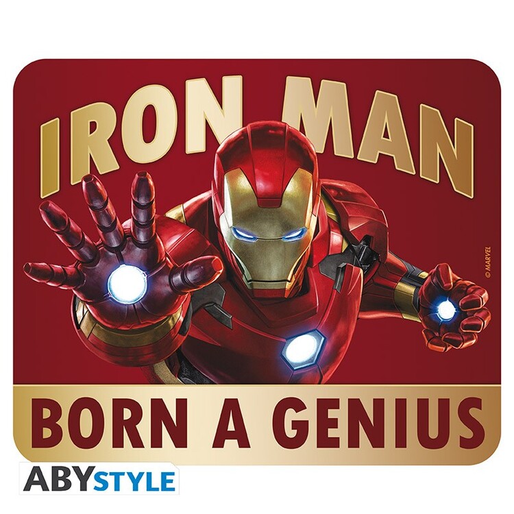 Tappetino per il mouse da videogiochi Iron Man - Born to be a Genius