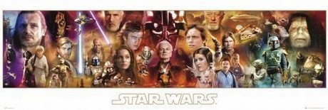 Zarámovaný plagát Star Wars - complete