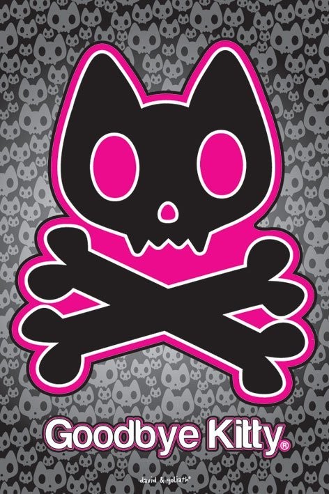 Póster Goodbye kitty