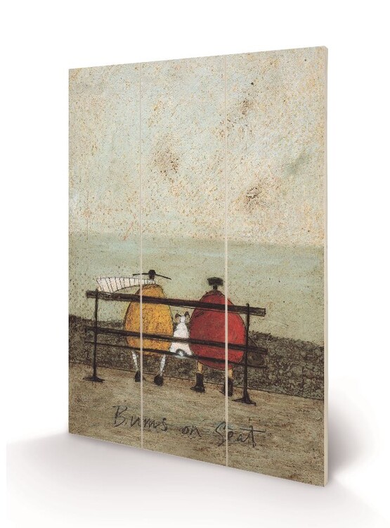 Bild auf Holz Sam Toft - Bums on Seat