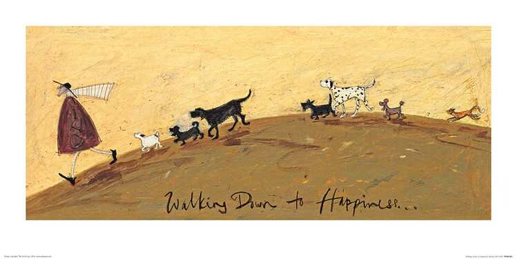 Kunsttrykk Sam Toft - Walking Down to Happiness