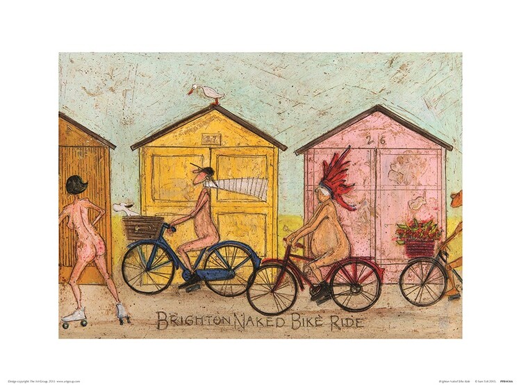 Umělecký tisk Sam Toft - Brighton Naked Bike Ride