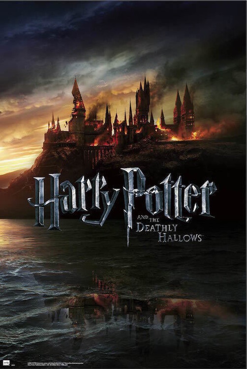 Plakát, Obraz - Harry Potter - Burning Hogwarts, 61x91.5 cm