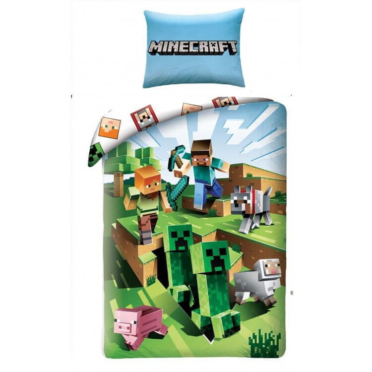 Linge de lit Minecraft - Overworld
