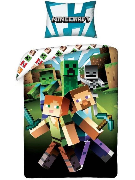 Obliečky Minecraft - Alex and Steve