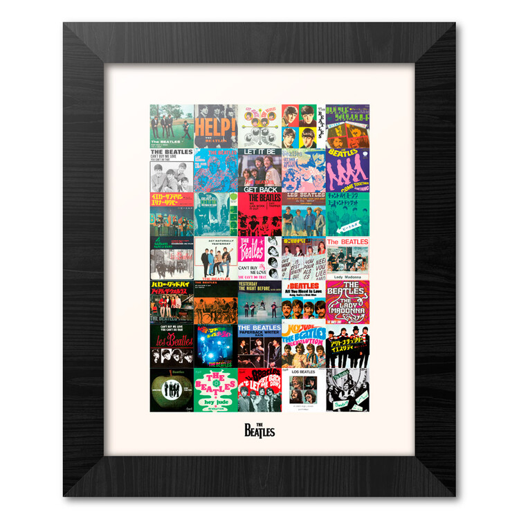Poster înrămat The Beatles - Discos