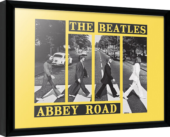 Poster incorniciato The Beatles - Abbey Road Crosswalk