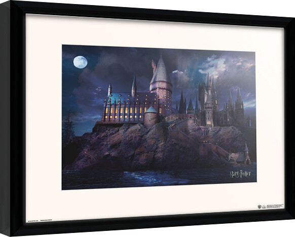 Ingelijste poster Harry Potter - Hogwarts